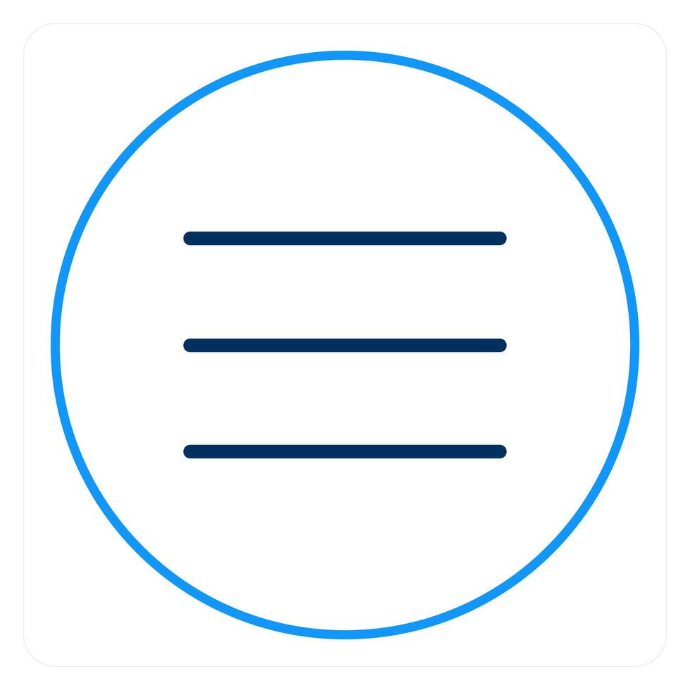 Menu Bar and menu icon concept vector