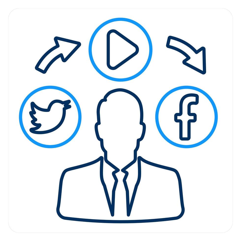 Social Media and apps icon concept vector