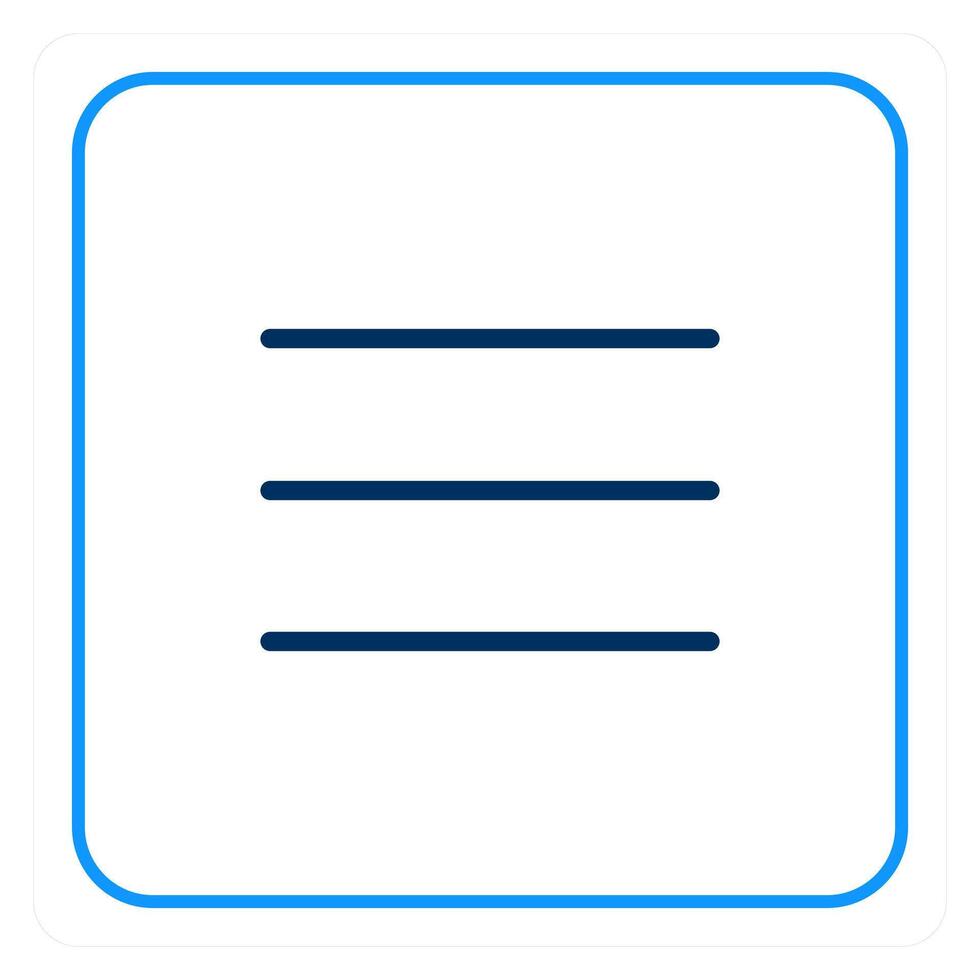 Bar and menu icon concept vector
