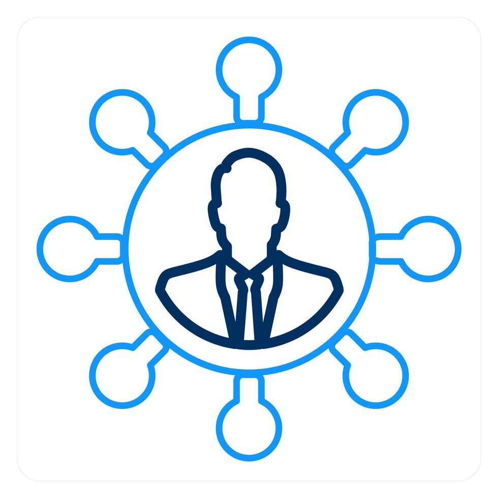 User Network and social icon concept vector