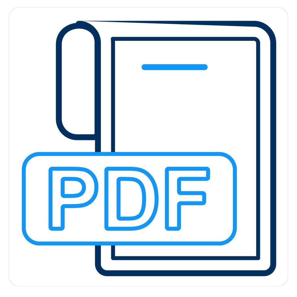 PDF File and file icon concept vector