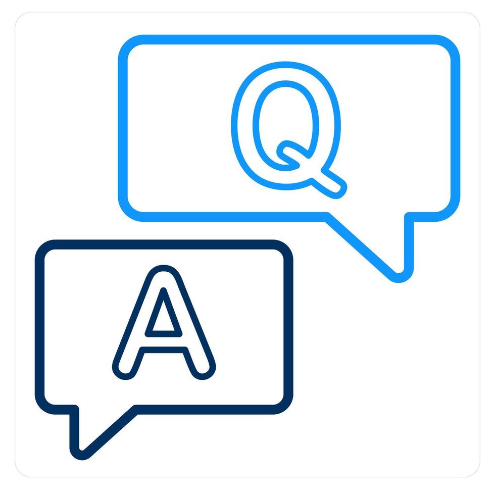 Question Answer and help icon concept vector
