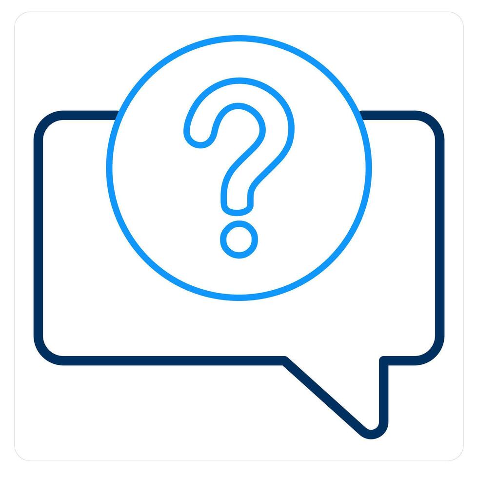 Question and help icon concept vector