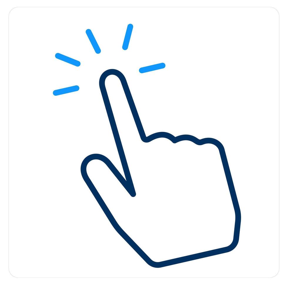 Censor Touch and touch icon concept vector