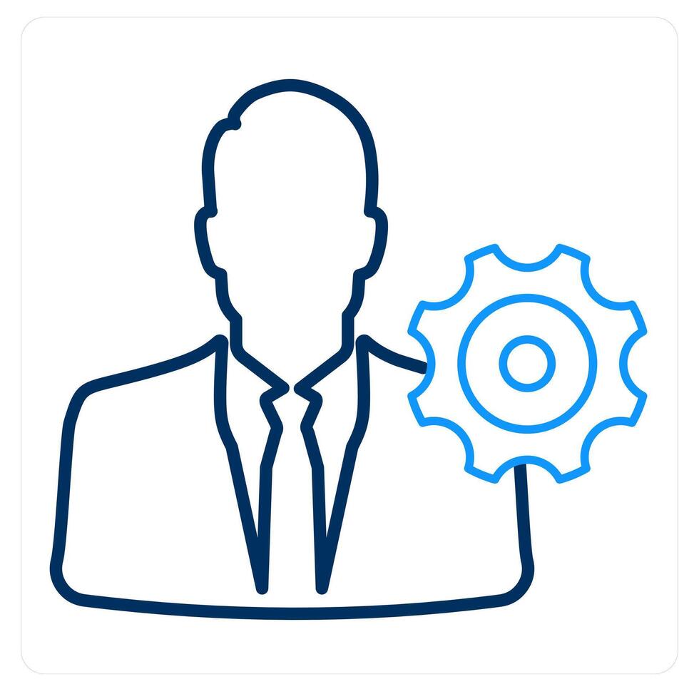 Management Settings and business icon concept vector