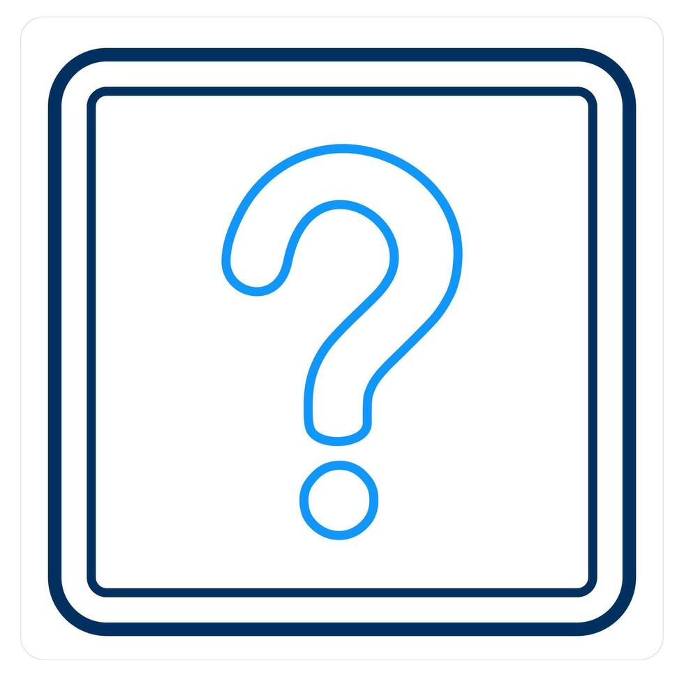 Question and help icon concept vector