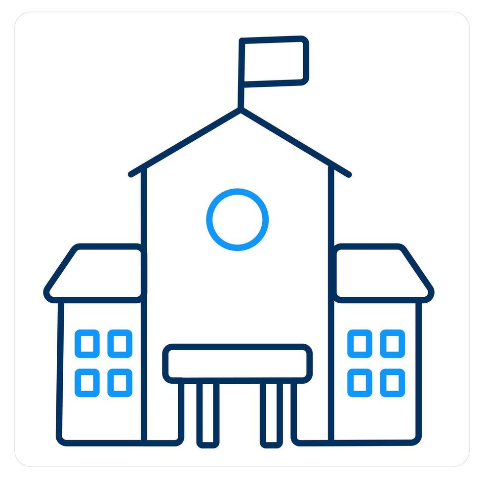 School and building icon concept vector