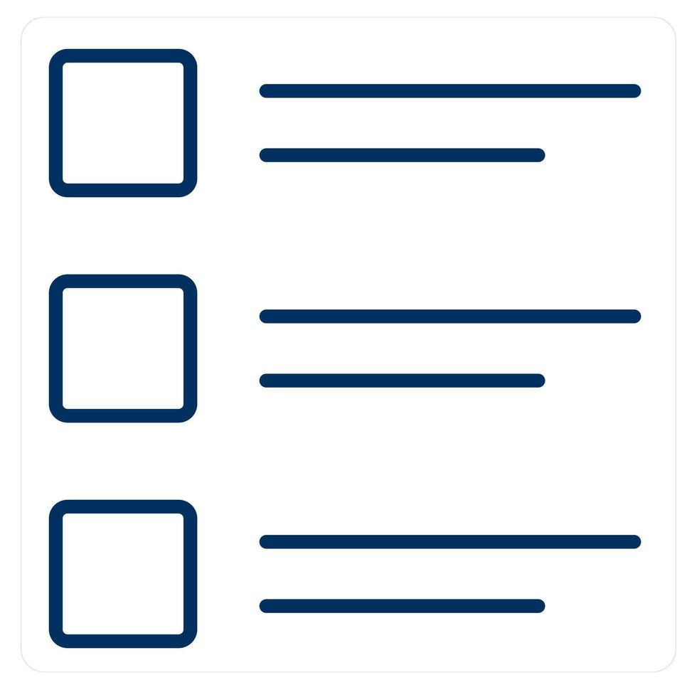List and bullets icon concept vector