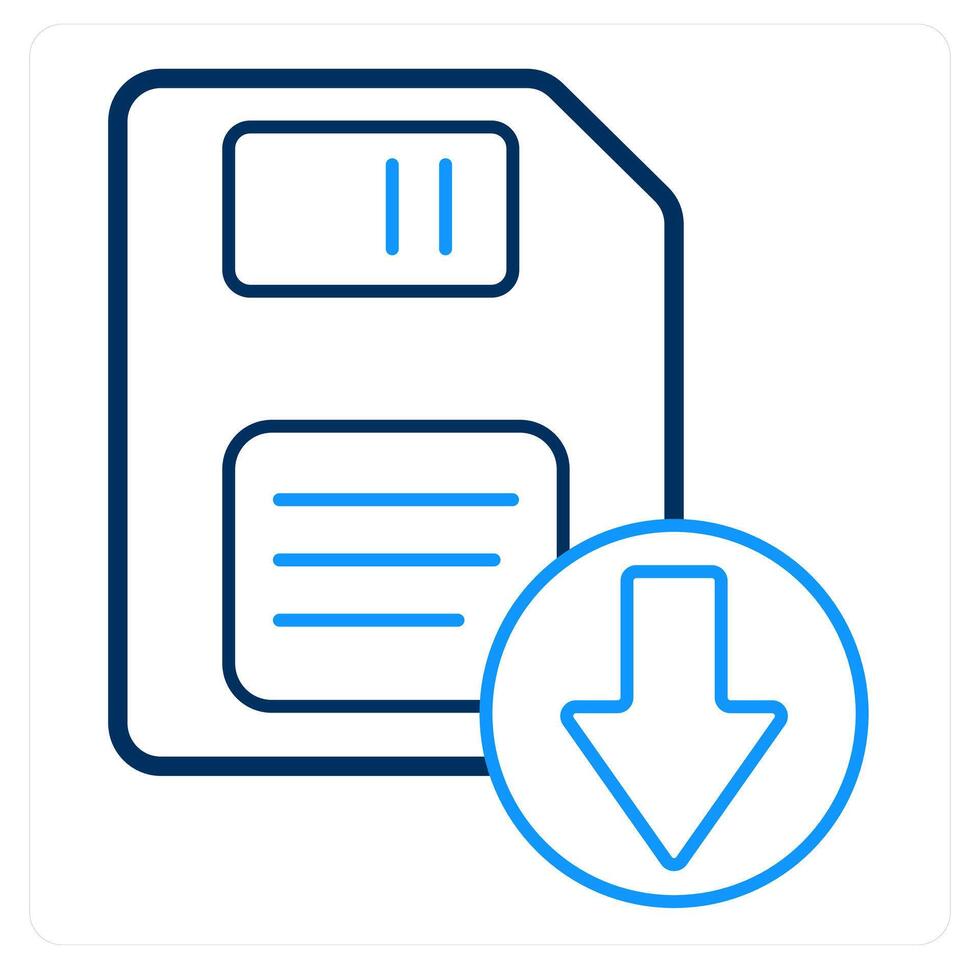 Download Floppy and disk icon concept vector
