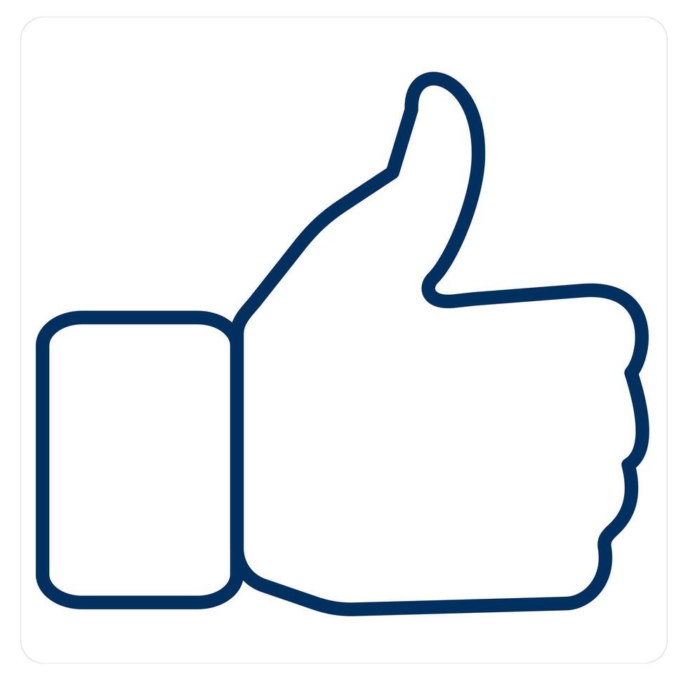 Thumbs Up and like icon concept vector