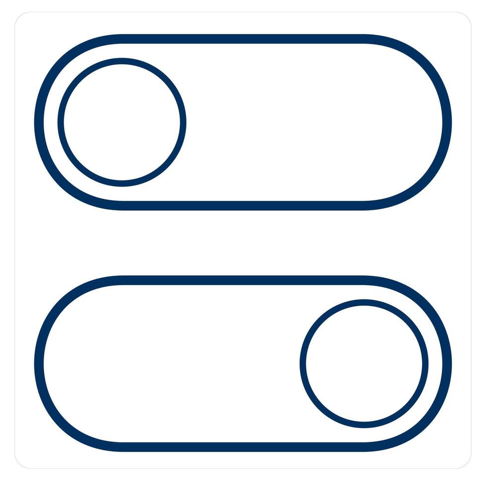 Toggle Switch and power icon concept vector