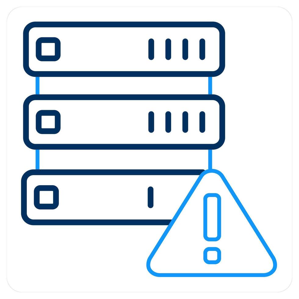 Error In Drive and data storage error icon concept vector