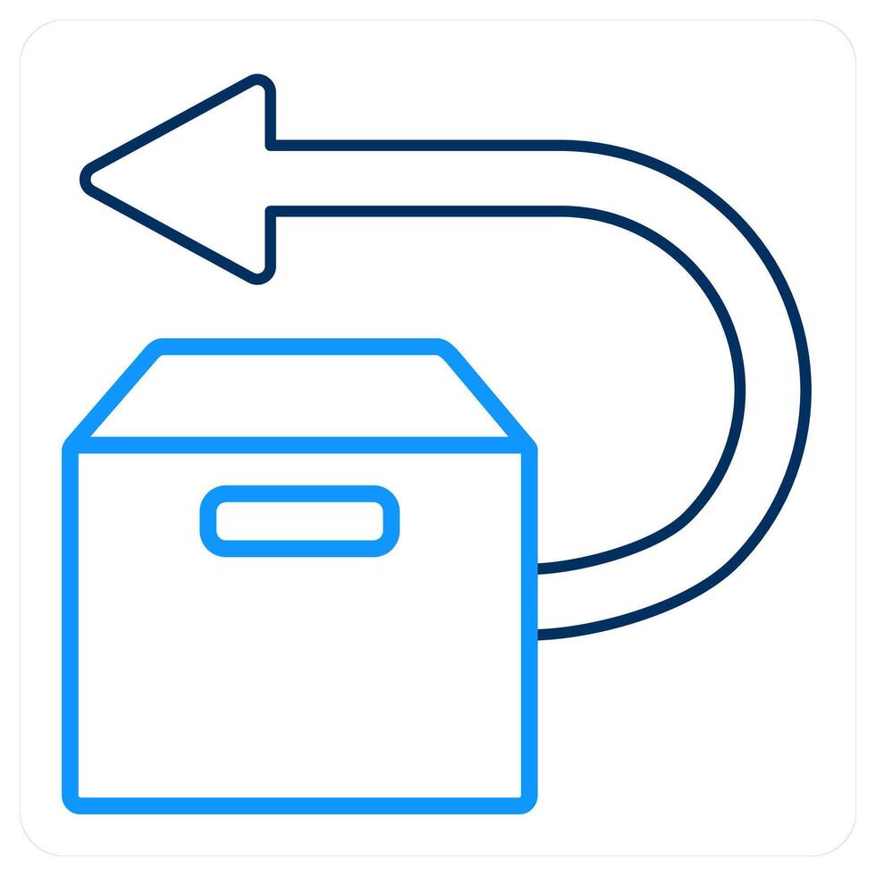 Forward Box and right icon concept vector