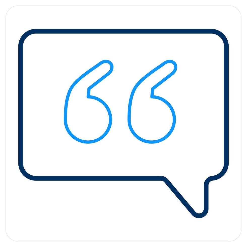 Quotes and hooks icon concept vector