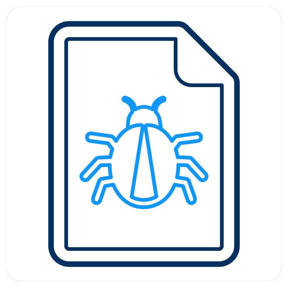 Bug and virus icon concept vector