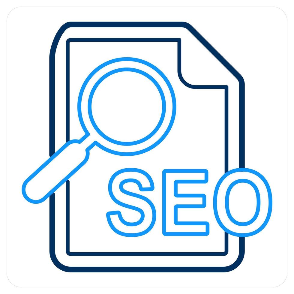 Seo and search icon concept vector