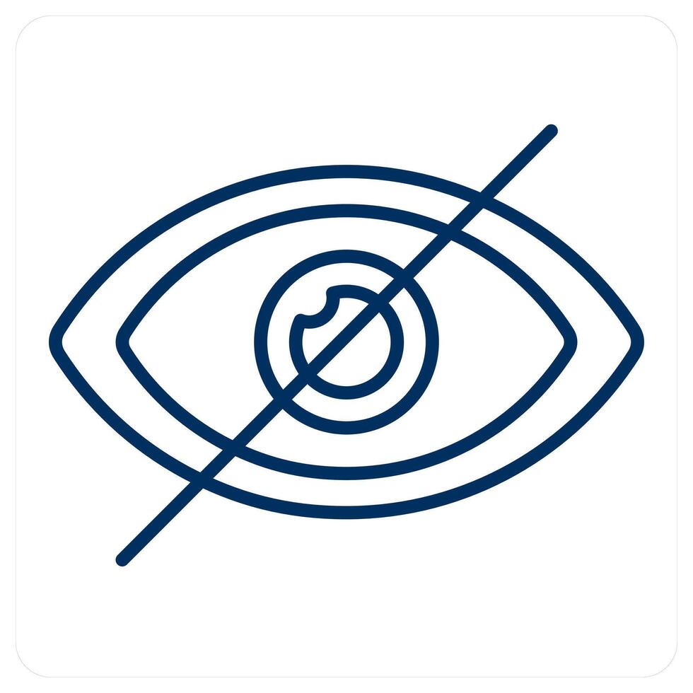 Hide and eye icon concept vector