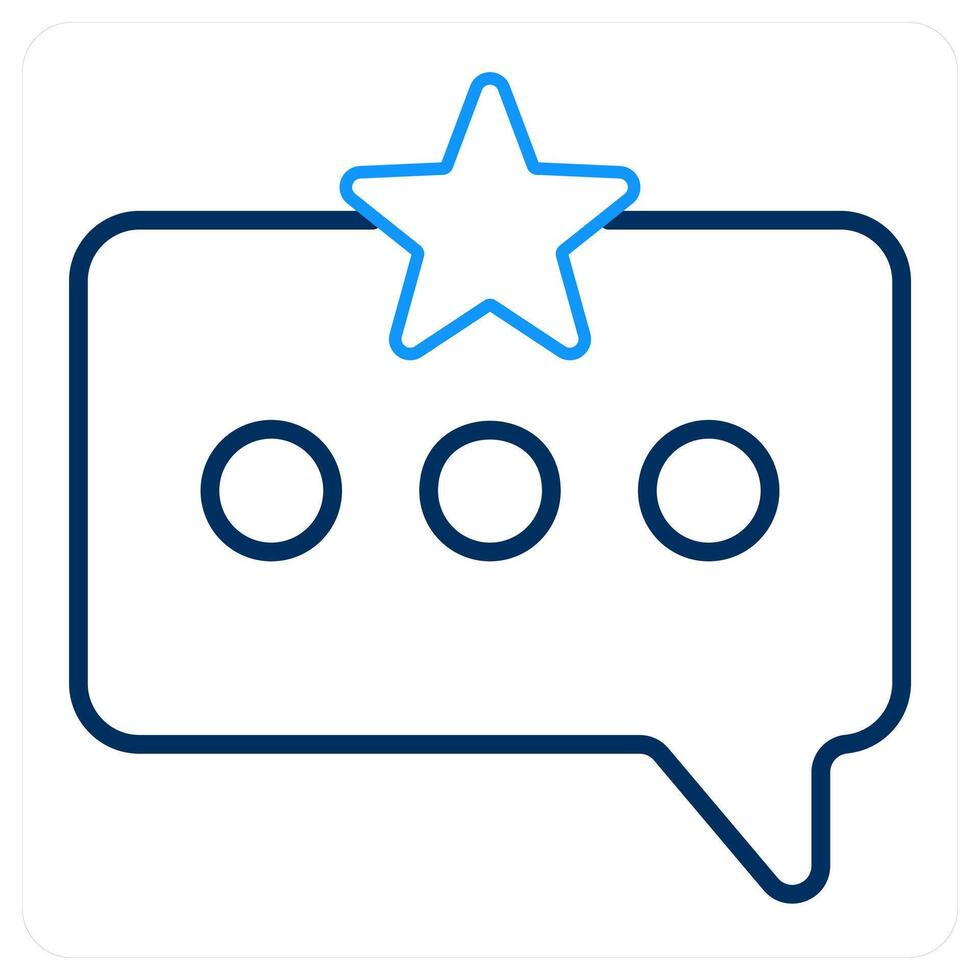 Starred Massage and envelop icon concept vector