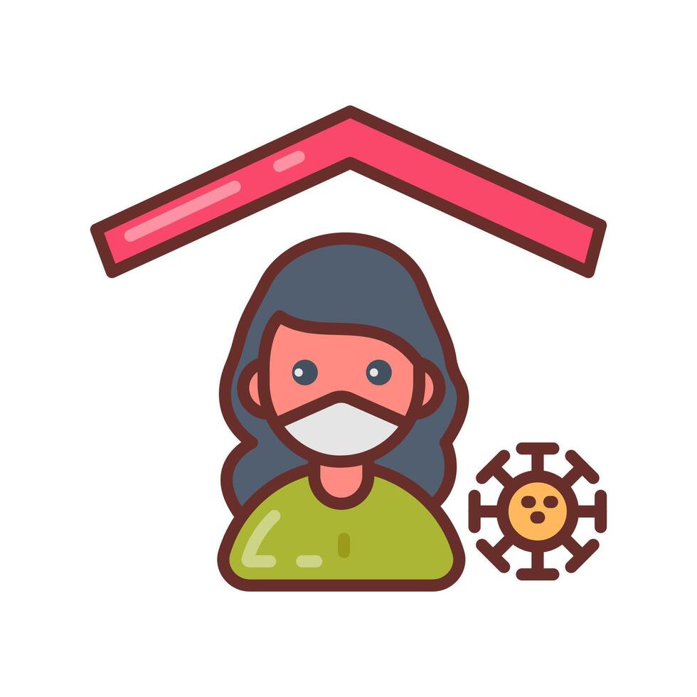 Quarantine Filled Icons , illustration vector