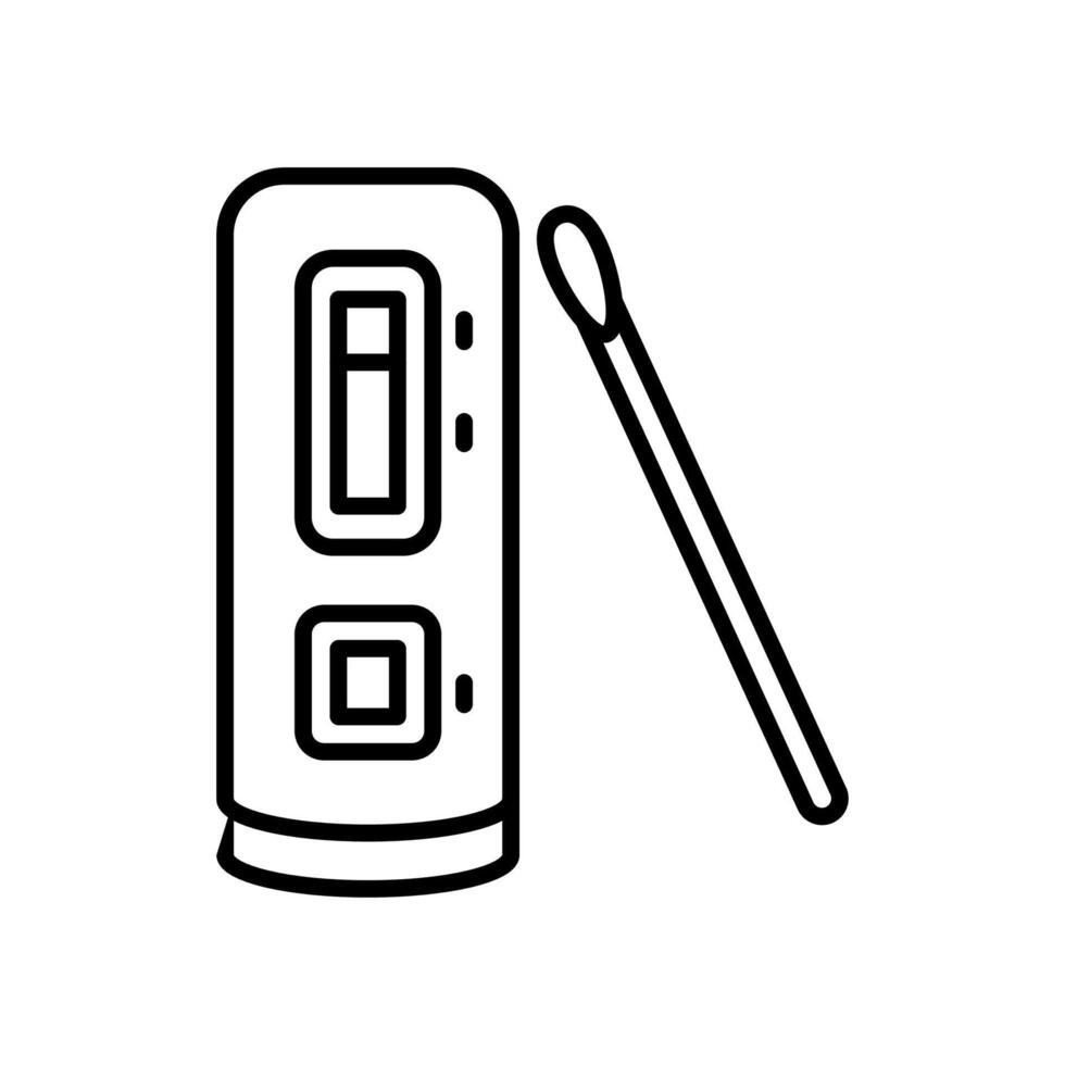 Testing Kit Outline Icon, illustration vector