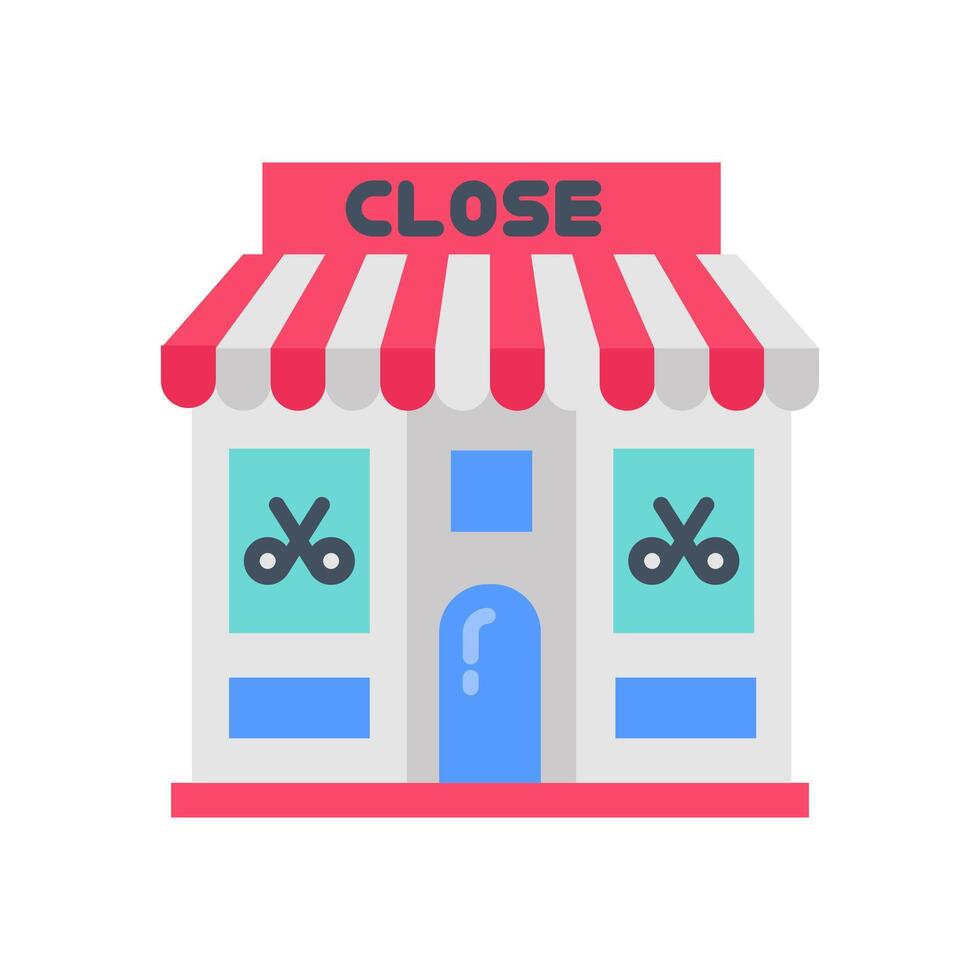 Close shop icon illustration vector