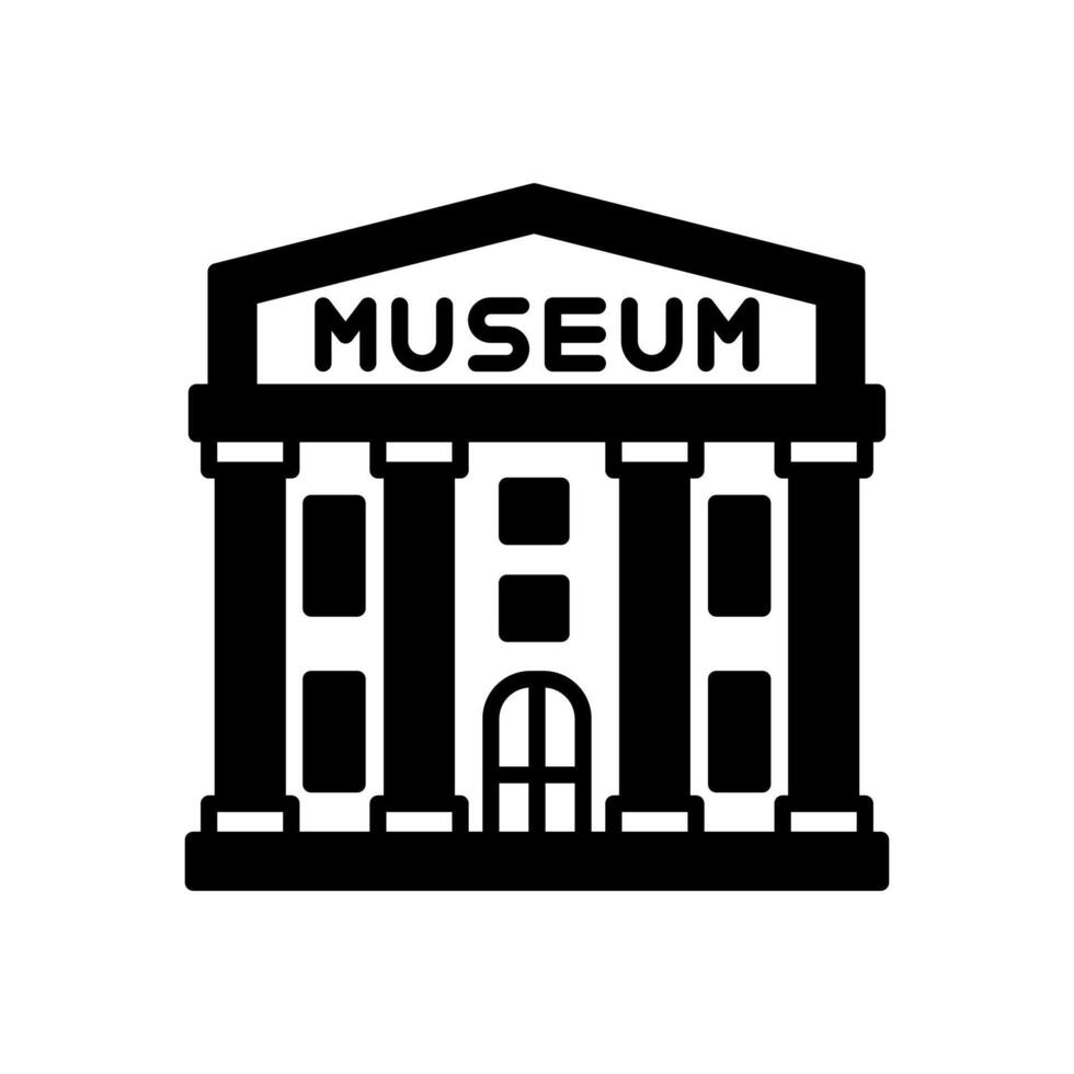 Museum icon illustration vector
