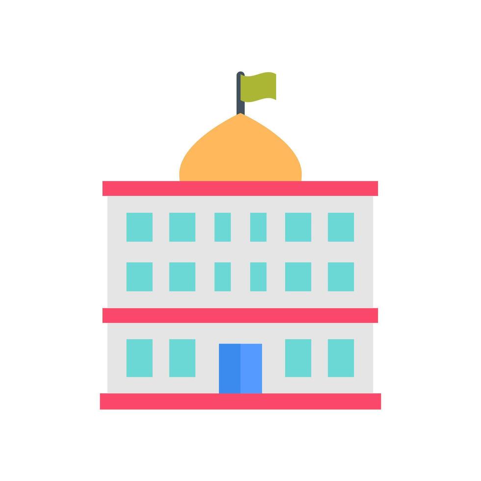 Govt Offices Flat Icons, illustration vector