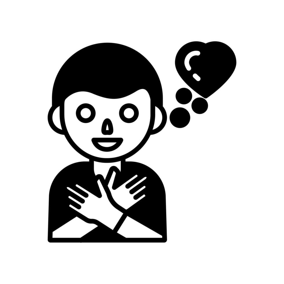 Self Care Glyph Icon, illustration vector