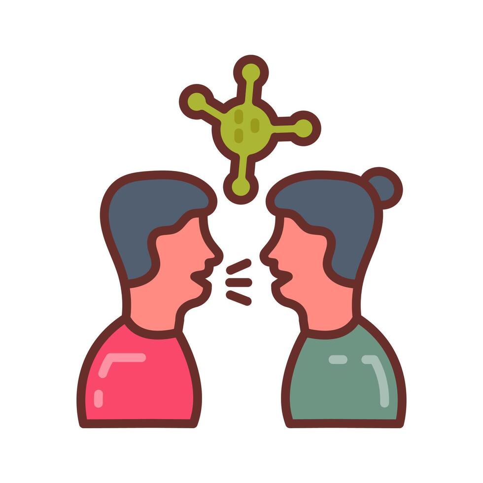 Two people are talking about a virus vector