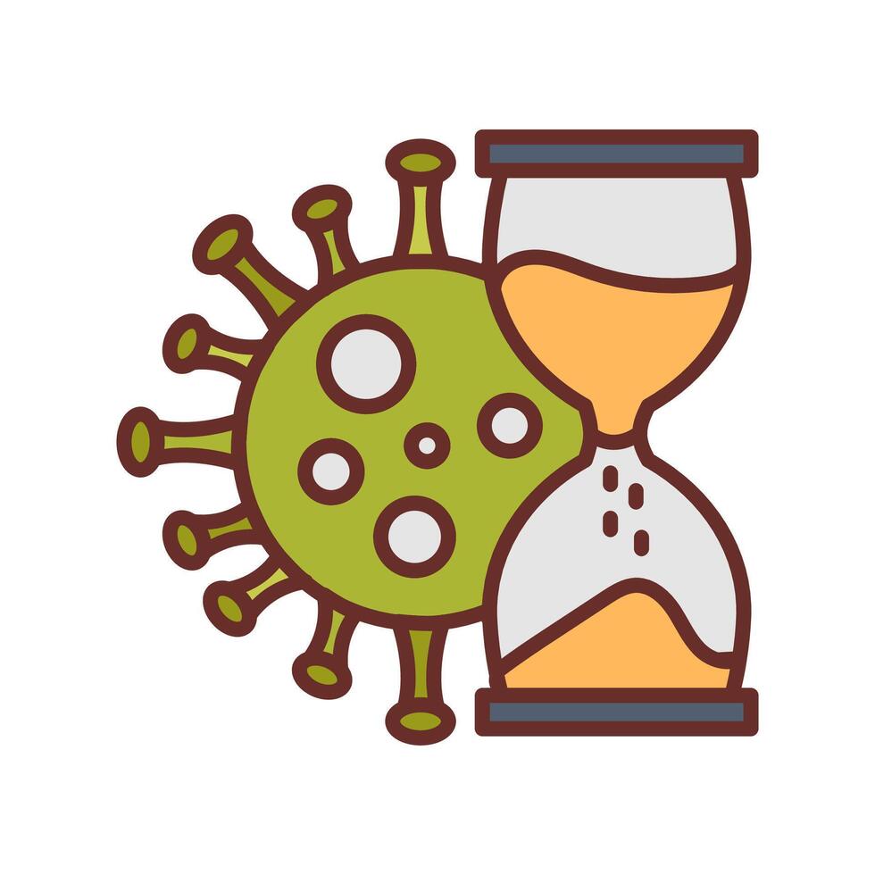 Incubation Period Filled Icons , illustration vector