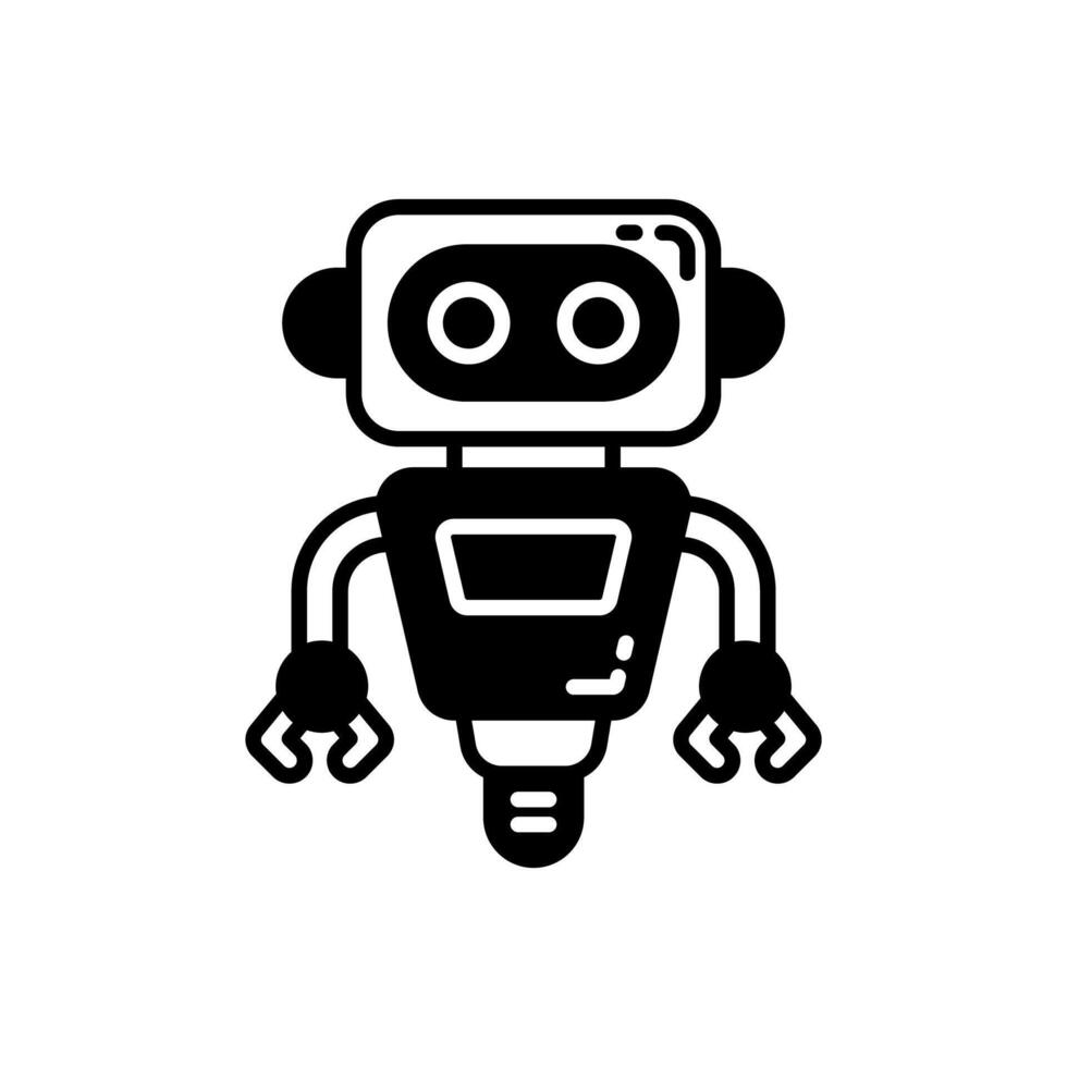 Robotics Glyph Icon, illustration vector
