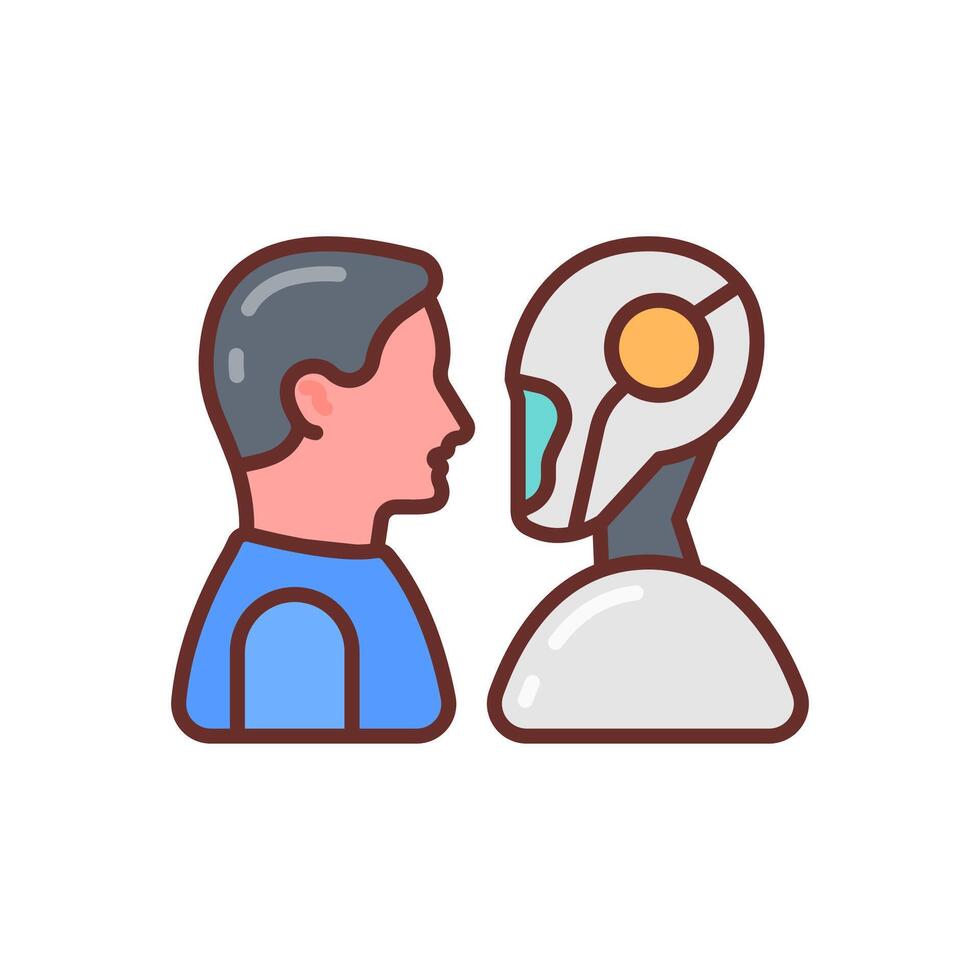 Machine Learning Filled Icons , illustration vector