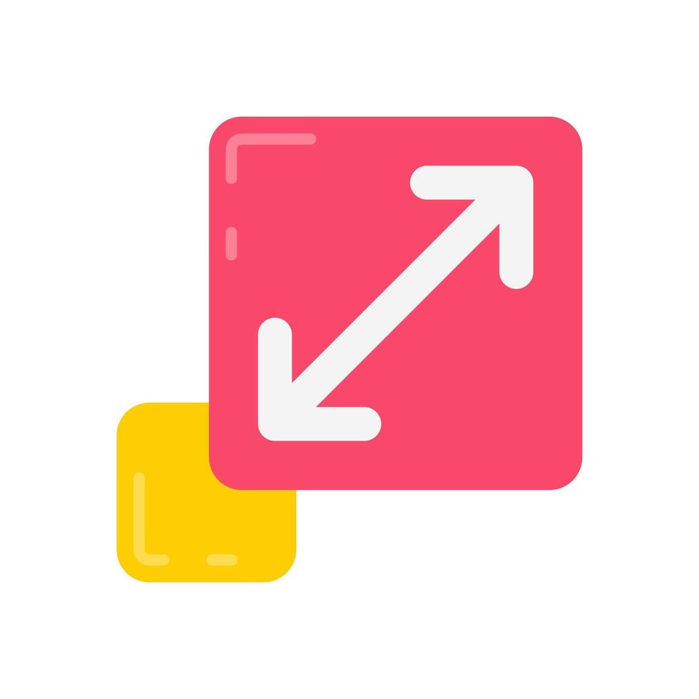 Scalability Flat Icons, illustration vector