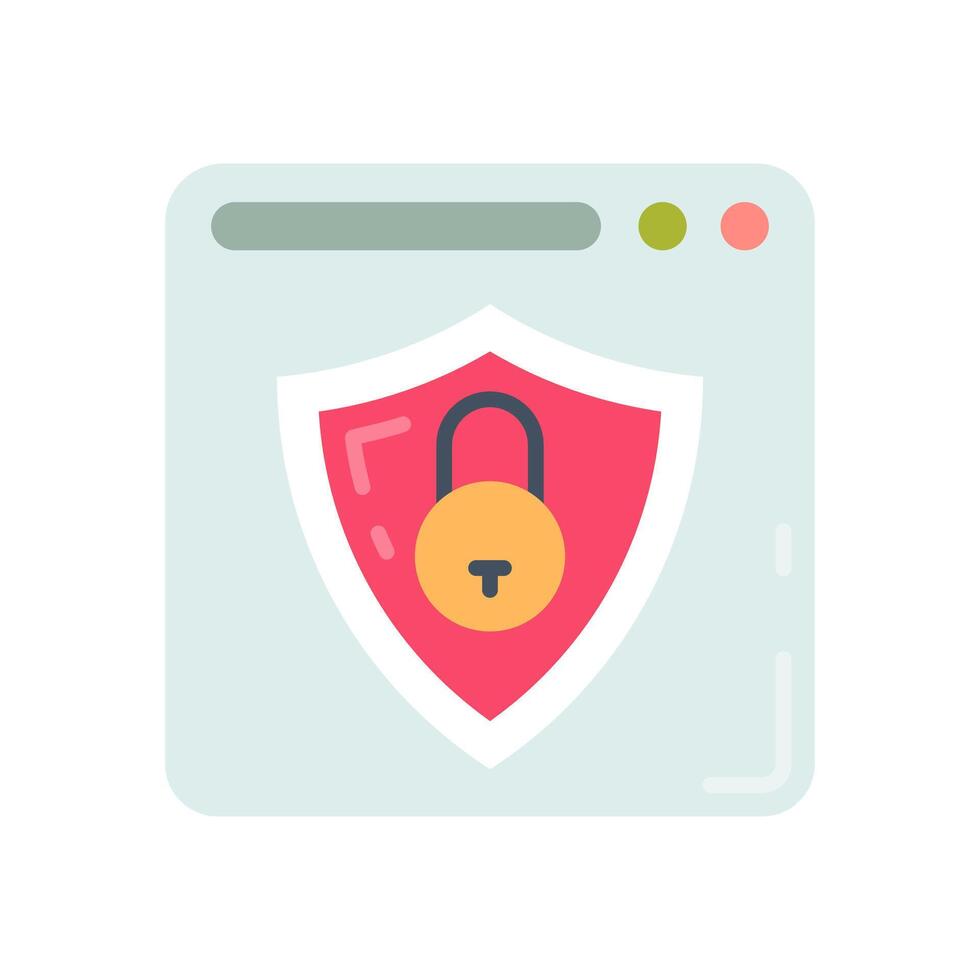 Transport Layer Security Flat Icons, illustration vector