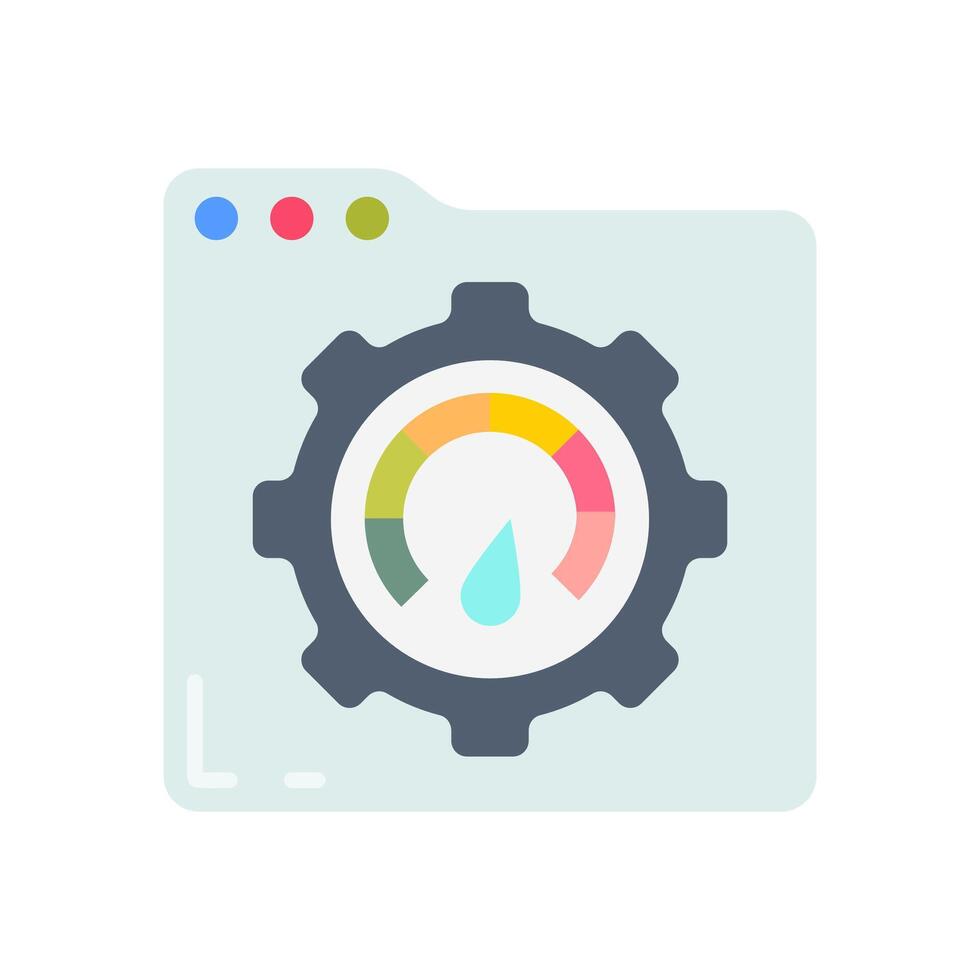 Load testing Flat Icons, illustration vector