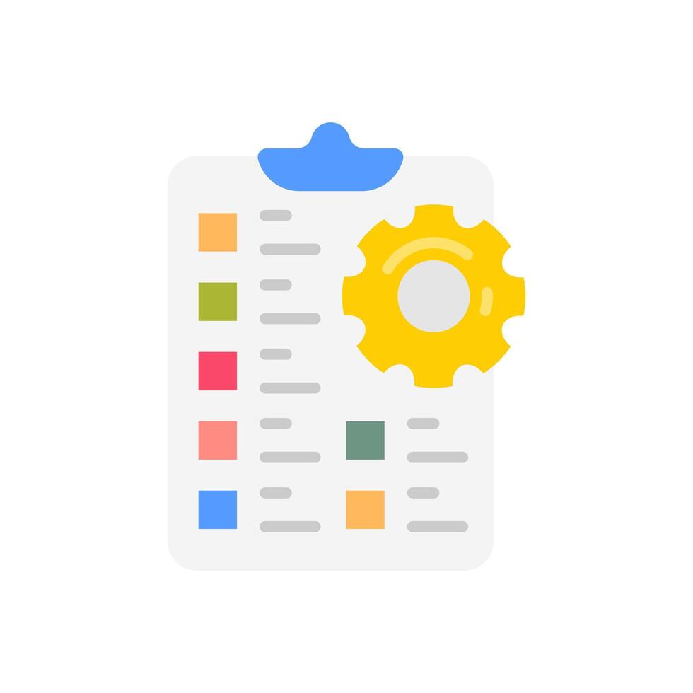 Project management Flat Icons, illustration vector