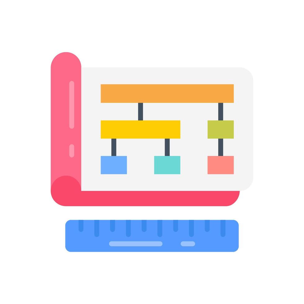 Software architecture Flat Icons, illustration vector