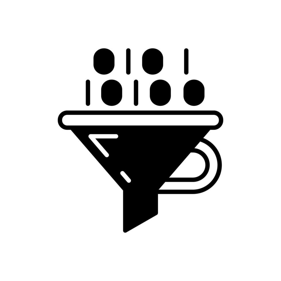 Assembler Glyph Icon, illustration vector