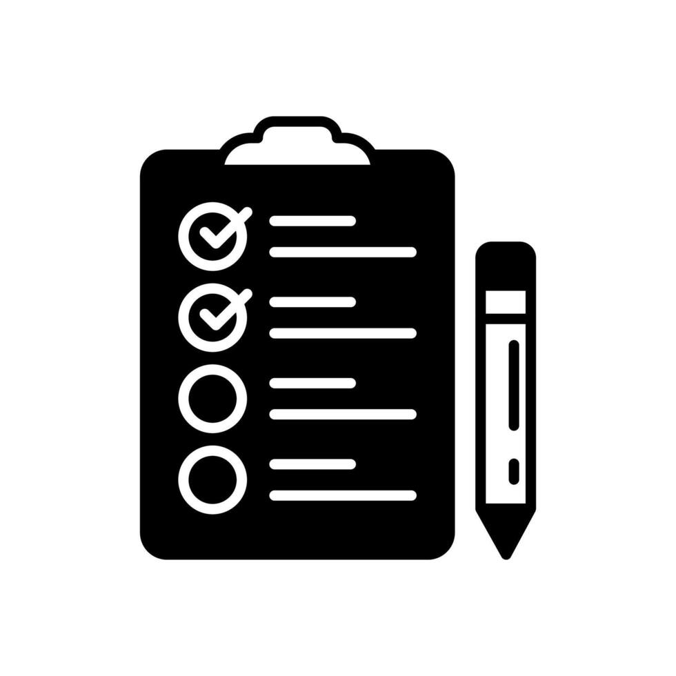 Planning Glyph Icon, illustration vector