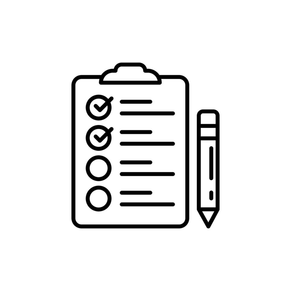 Planning Outline Icon, illustration vector