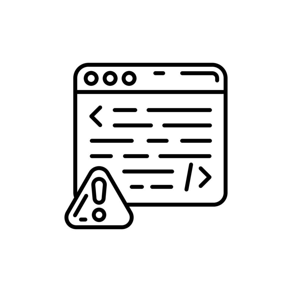 Error Outline Icon, illustration vector
