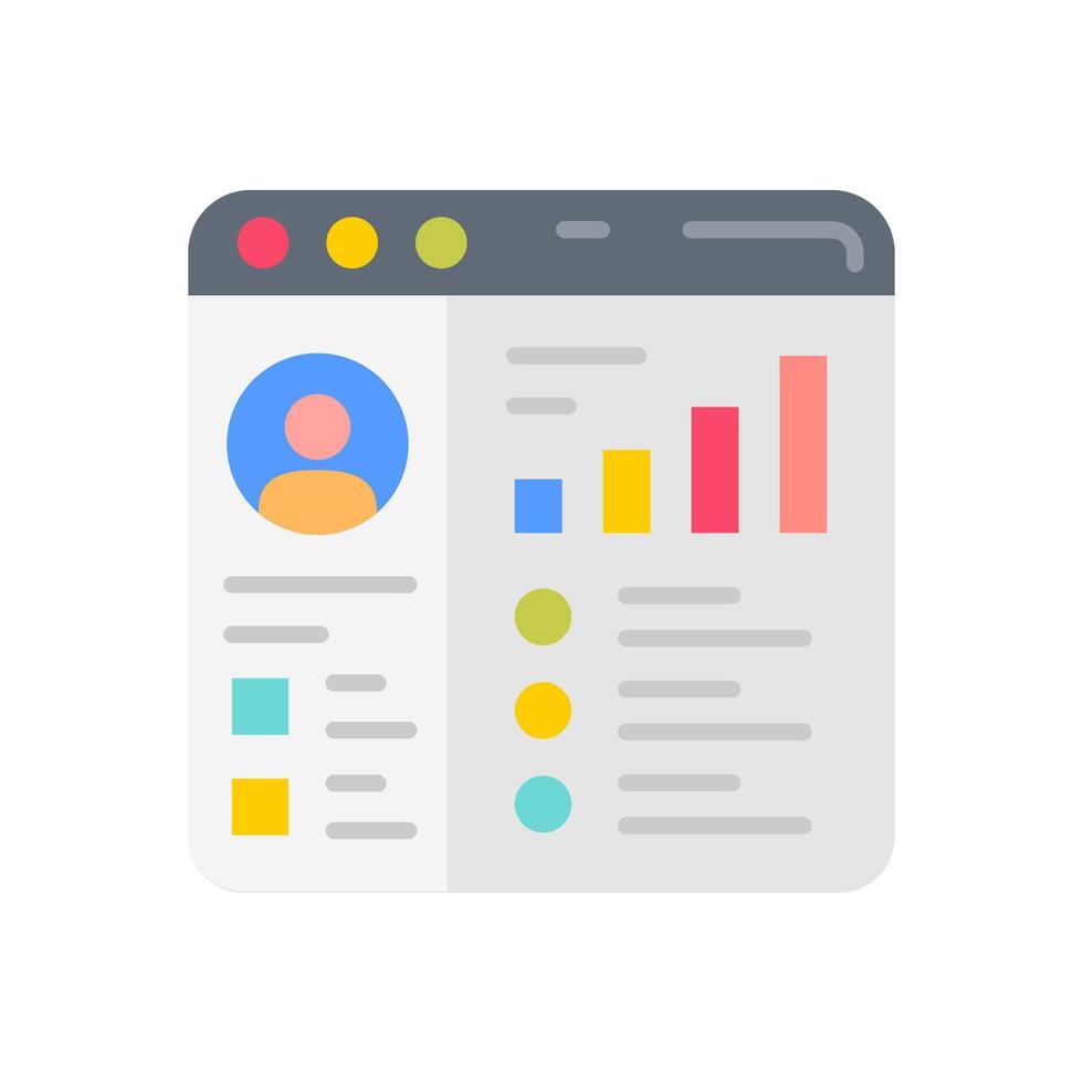 Admin Panel Flat Icons, illustration vector