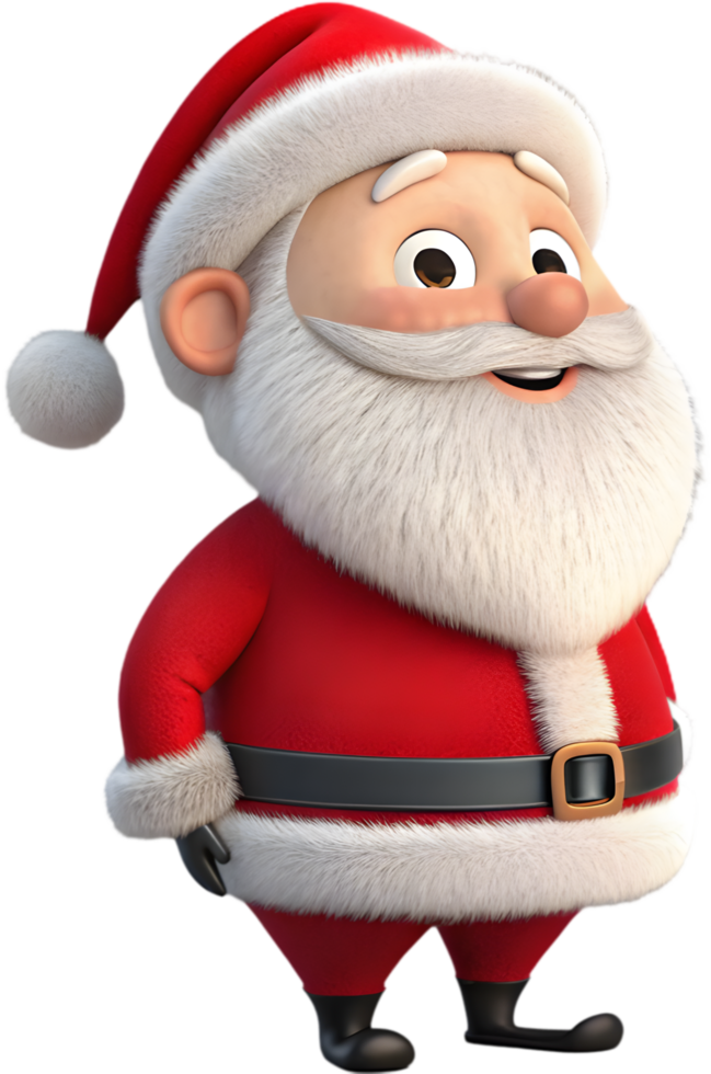Happy Santa Cartoon for Festive Holiday Fun. . png