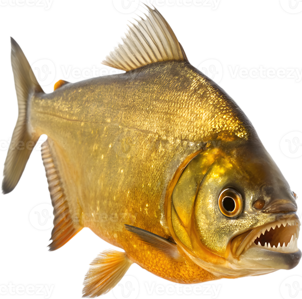 Bold Piranha in Dynamic Clipart with Fierce Speed. . png