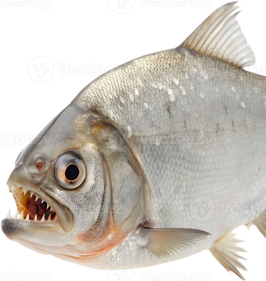 Dynamic Piranha Clipart with Bold and Fierce Stare. . png