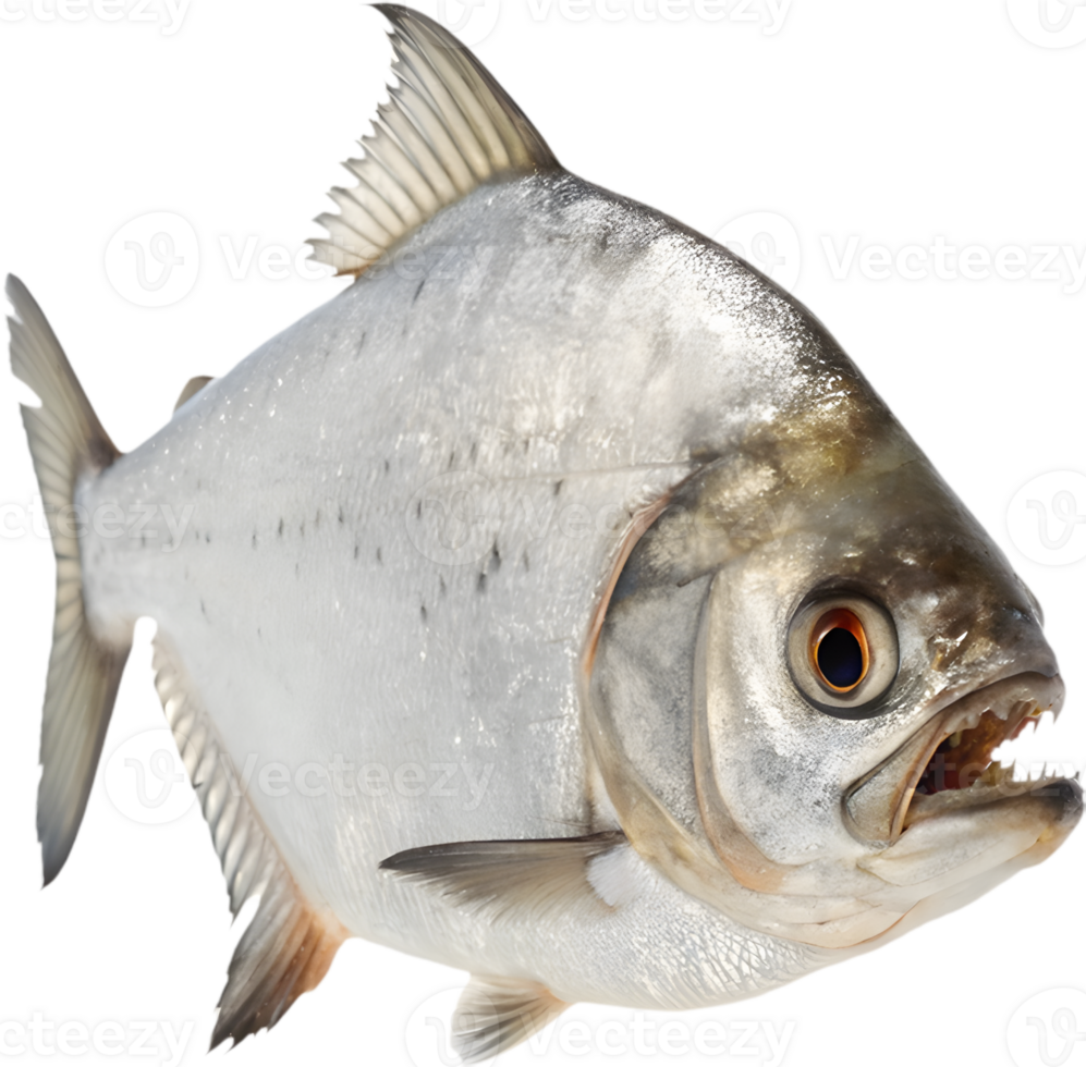 Bold and Powerful Piranha in Dynamic Clipart Art. . png