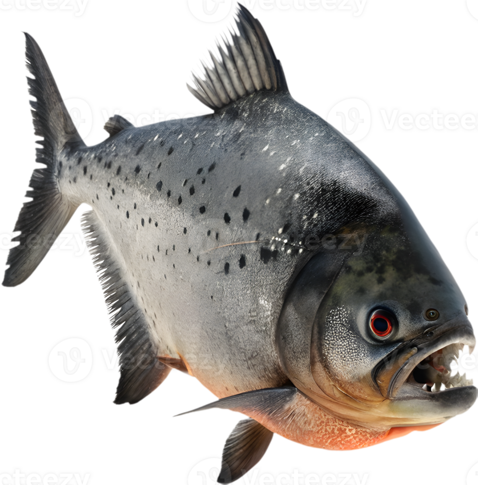 Dynamic Fierce Piranha in Bold Clipart with Energy. . png