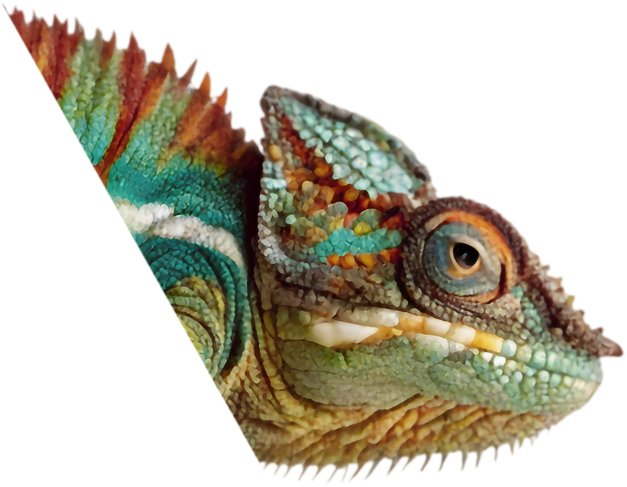 Colorful Festive Chameleon Clipart for DIY Crafting Projects. . png