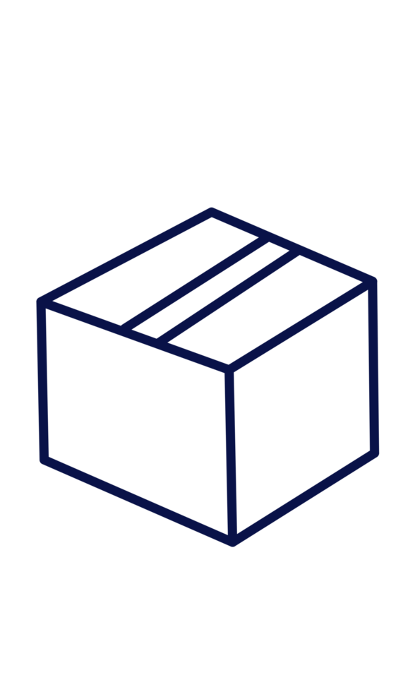 Package cardboard icon png