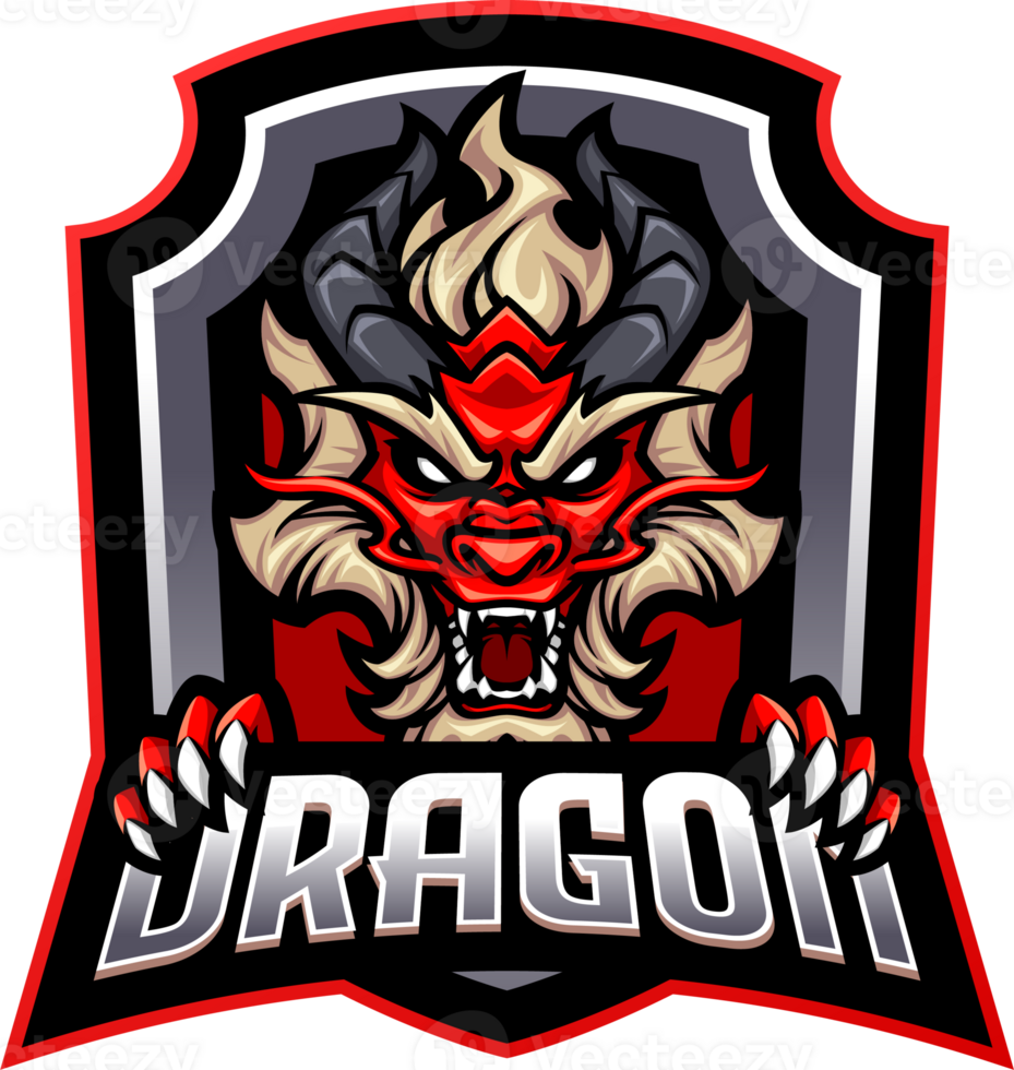 Dragon head mascot png